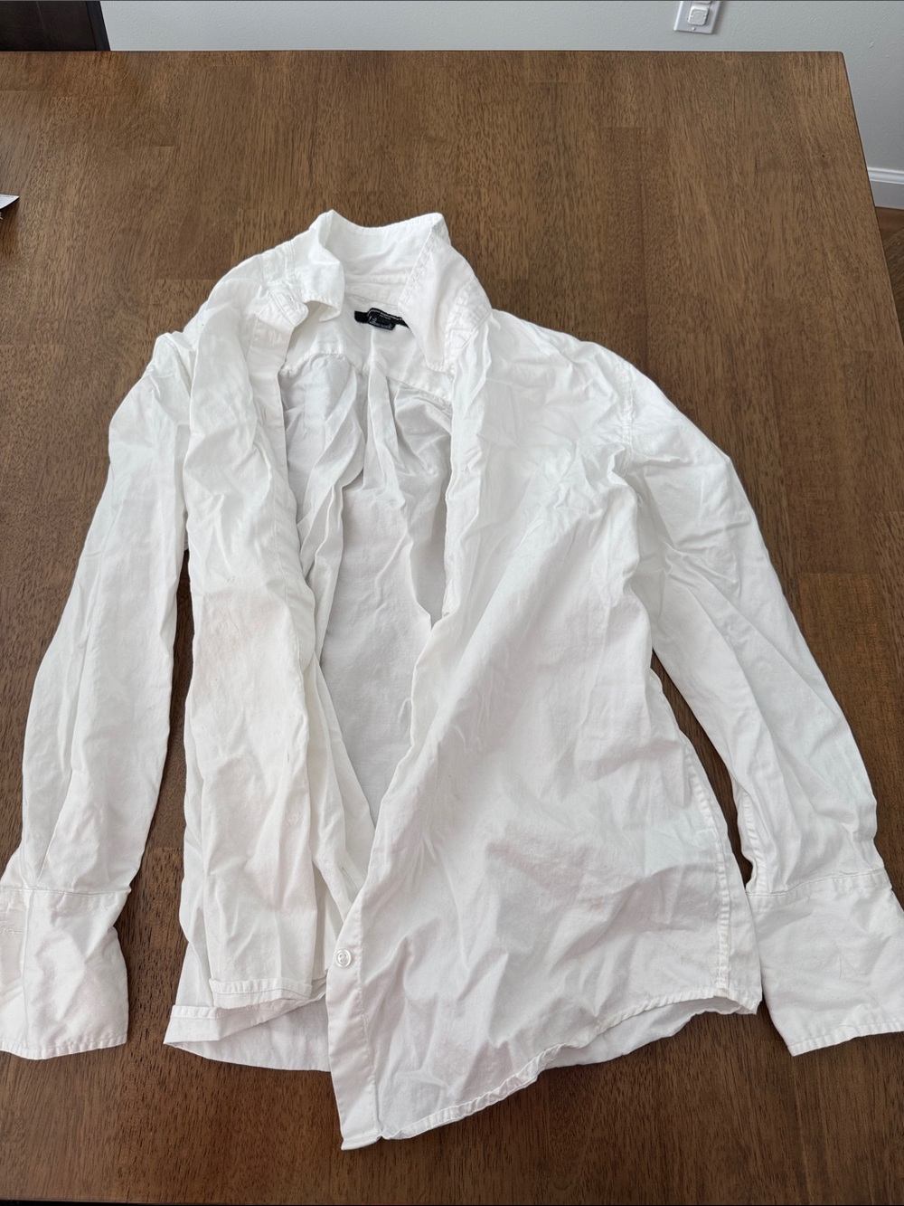 French Connection White Button-Down Women's Shirt